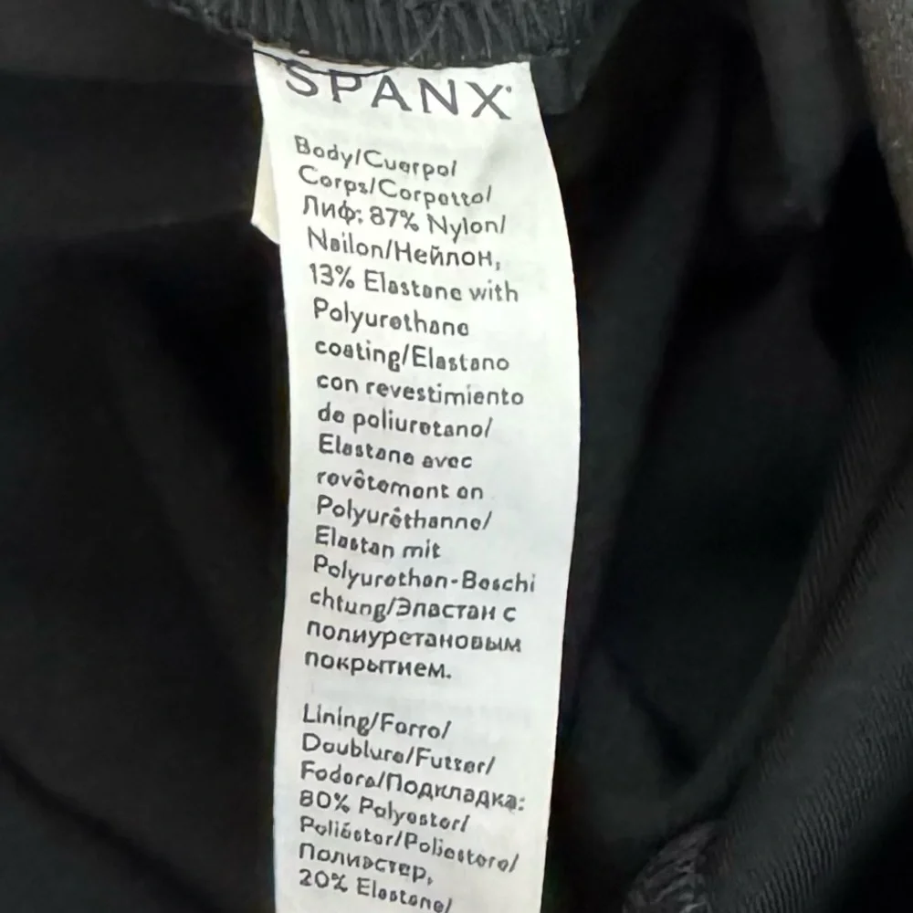 Spanx SPANXshape Faux Leather Leggings Size Large Skinny Core Compression Black - Picture 9 of 9